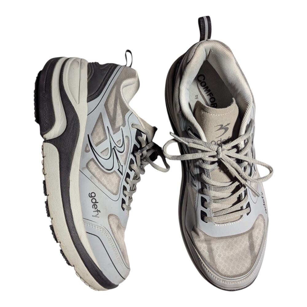 Gravity Defyer G-Defy Ion Men's Gray Comfort Orthopedic Walking Shoes Sz 11